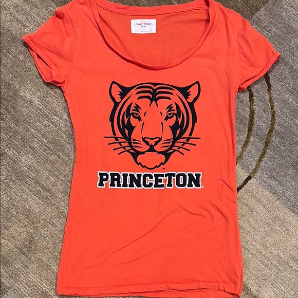 ~League Collegiate Wear~ Orange Princeton Tiger T-Shirt - Picture 1 of 2